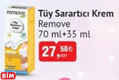REMOVE   TÜY SARARTICI KREM